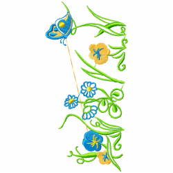 Flowers And Tree Embroidery Design 10 Flowers And Tree Embroidery Design 10